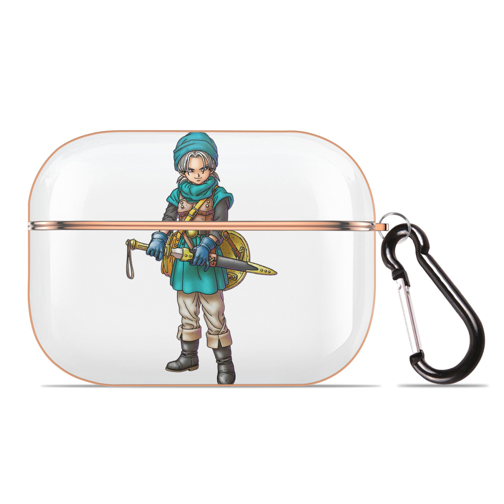 （画像用） ドラゴンクエスト Doragon Kuesuto Dragon Quest 【AirPods Pro用】ハードシェル保護ケース｜耐衝撃・防指紋・カラビナ付き商品仕様