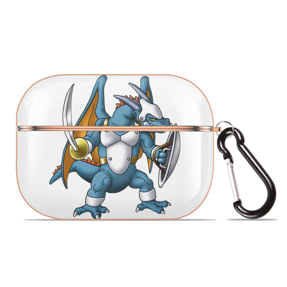 （画像用） ドラゴンクエスト Doragon Kuesuto Dragon Quest 【AirPods Pro用】ハードシェル保護ケース｜耐衝撃・防指紋・カラビナ付き商品仕様