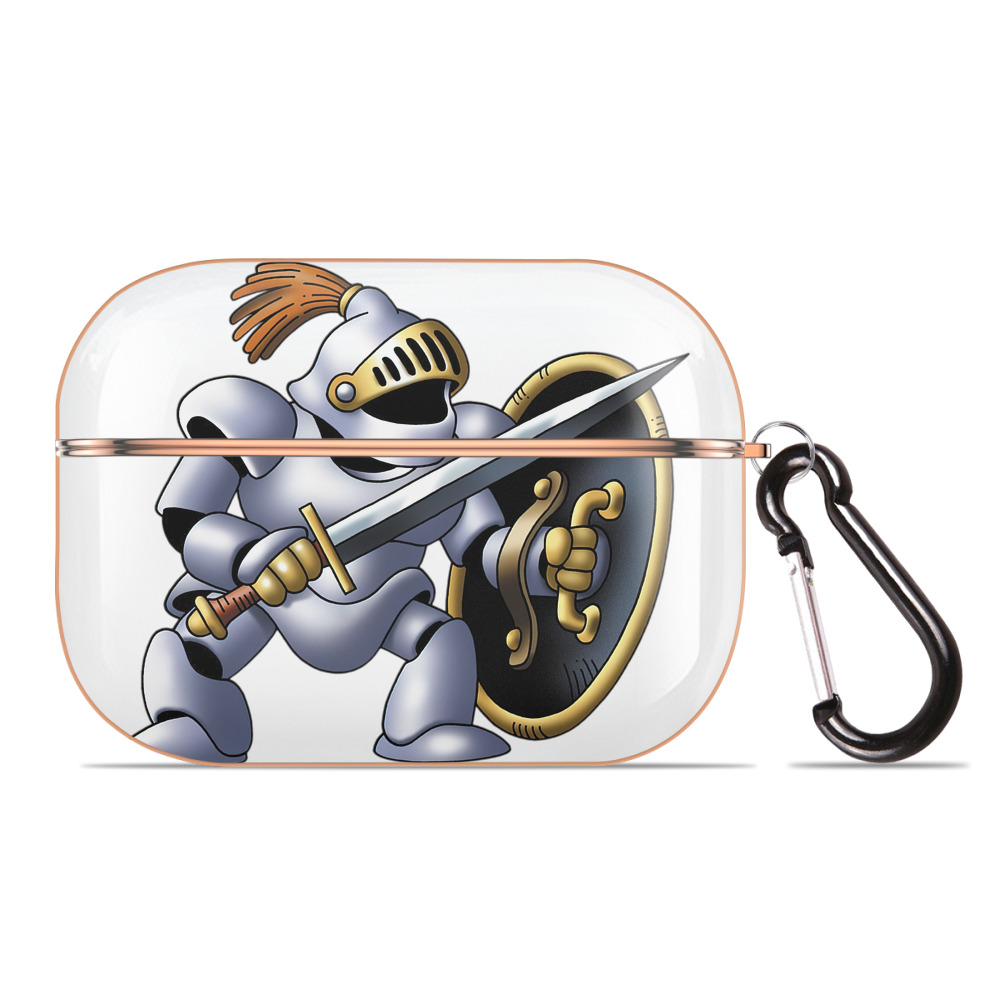 （画像用） ドラゴンクエスト Doragon Kuesuto Dragon Quest 【AirPods Pro用】ハードシェル保護ケース｜耐衝撃・防指紋・カラビナ付き商品仕様