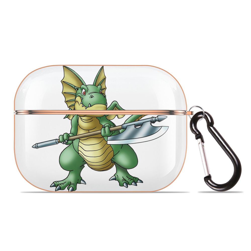 （画像用） ドラゴンクエスト Doragon Kuesuto Dragon Quest 【AirPods Pro用】ハードシェル保護ケース｜耐衝撃・防指紋・カラビナ付き商品仕様
