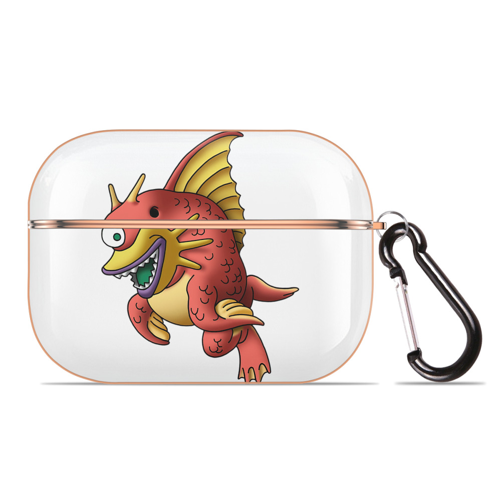 （画像用） ドラゴンクエスト Doragon Kuesuto Dragon Quest 【AirPods Pro用】ハードシェル保護ケース｜耐衝撃・防指紋・カラビナ付き商品仕様