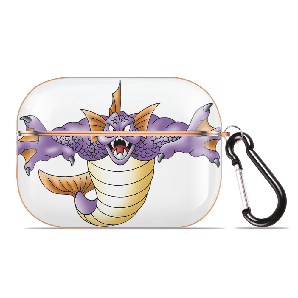 （画像用） ドラゴンクエスト Doragon Kuesuto Dragon Quest 【AirPods Pro用】ハードシェル保護ケース｜耐衝撃・防指紋・カラビナ付き商品仕様