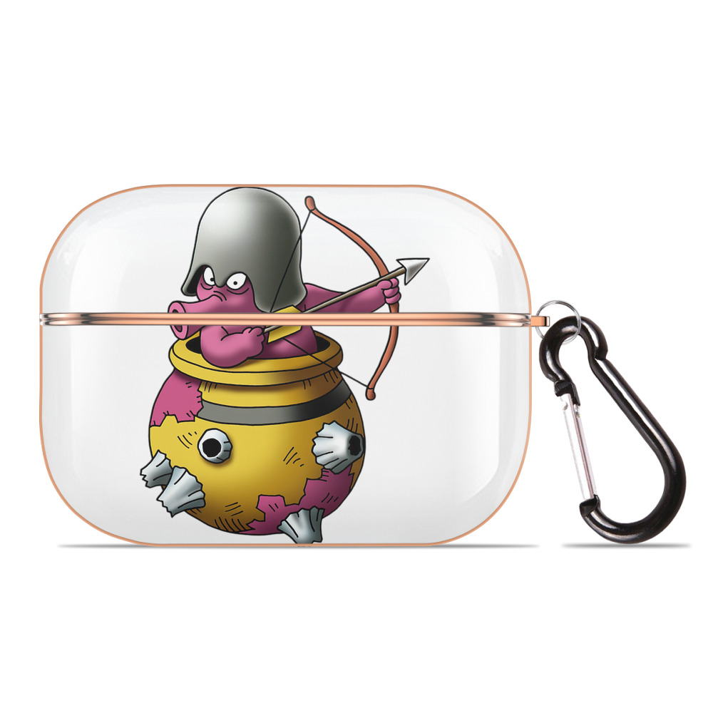 （画像用） ドラゴンクエスト Doragon Kuesuto Dragon Quest 【AirPods Pro用】ハードシェル保護ケース｜耐衝撃・防指紋・カラビナ付き商品仕様