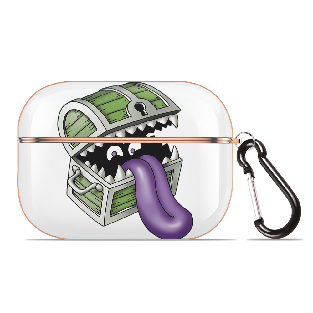 （画像用） ドラゴンクエスト Doragon Kuesuto Dragon Quest 【AirPods Pro用】ハードシェル保護ケース｜耐衝撃・防指紋・カラビナ付き商品仕様