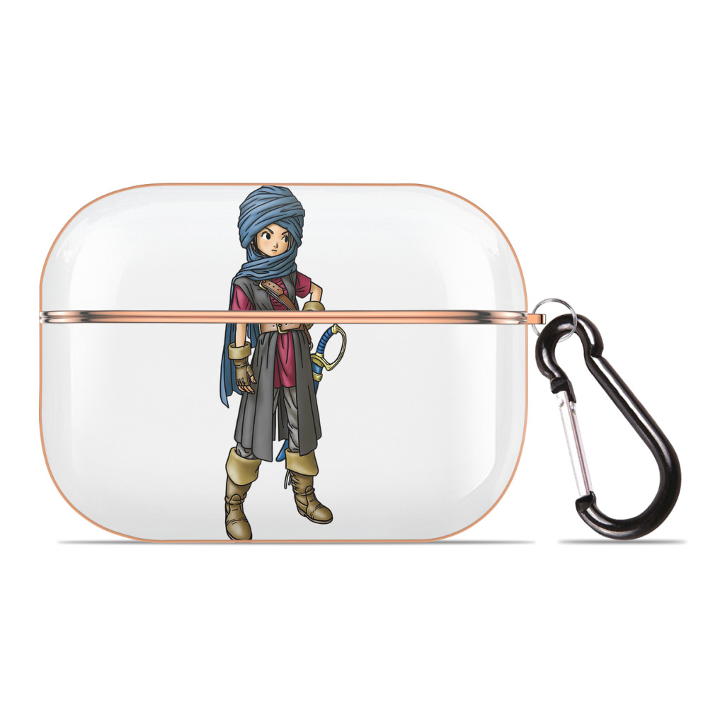 （画像用） ドラゴンクエスト Doragon Kuesuto Dragon Quest 【AirPods Pro用】ハードシェル保護ケース｜耐衝撃・防指紋・カラビナ付き商品仕様
