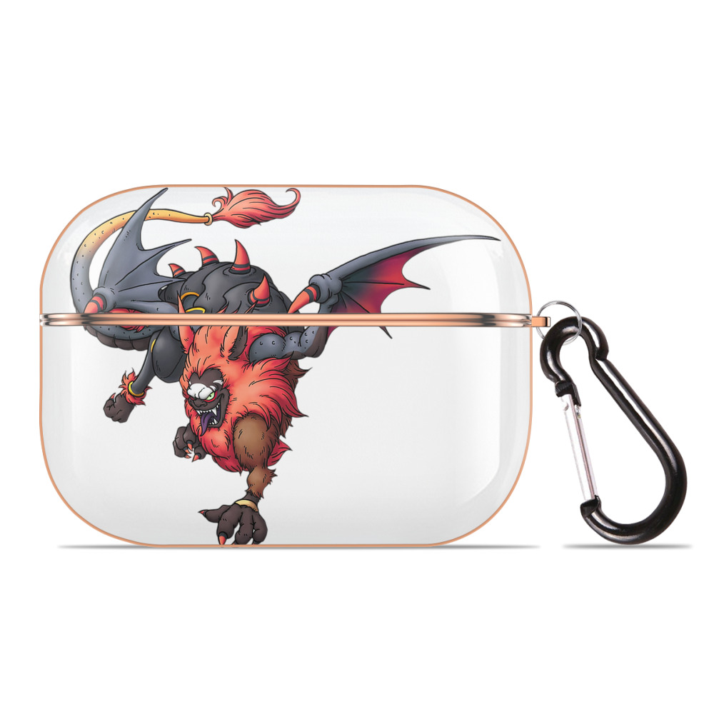 （画像用） ドラゴンクエスト Doragon Kuesuto Dragon Quest 【AirPods Pro用】ハードシェル保護ケース｜耐衝撃・防指紋・カラビナ付き商品仕様