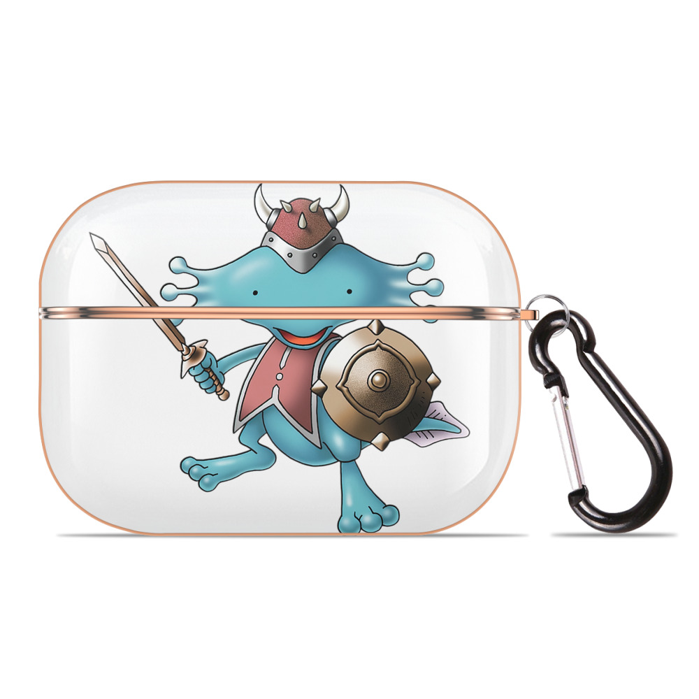 （画像用） ドラゴンクエスト Doragon Kuesuto Dragon Quest 【AirPods Pro用】ハードシェル保護ケース｜耐衝撃・防指紋・カラビナ付き商品仕様