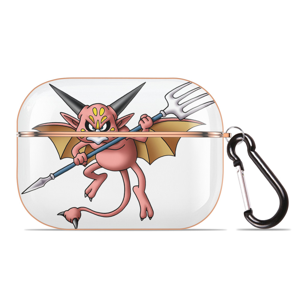 （画像用） ドラゴンクエスト Doragon Kuesuto Dragon Quest 【AirPods Pro用】ハードシェル保護ケース｜耐衝撃・防指紋・カラビナ付き商品仕様