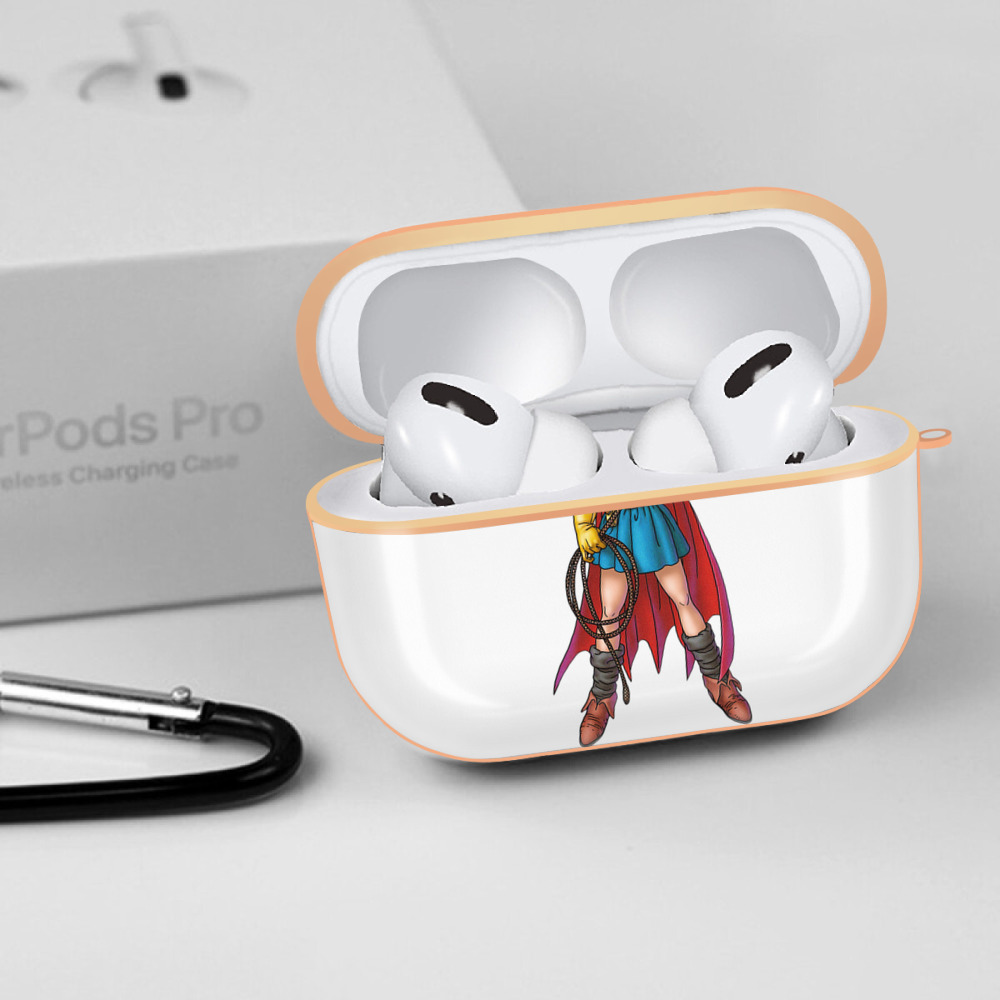ドラゴンクエスト Doragon Kuesuto Dragon Quest 【AirPods Pro用】ハードシェル保護ケース｜耐衝撃・防指紋・カラビナ付き商品仕様