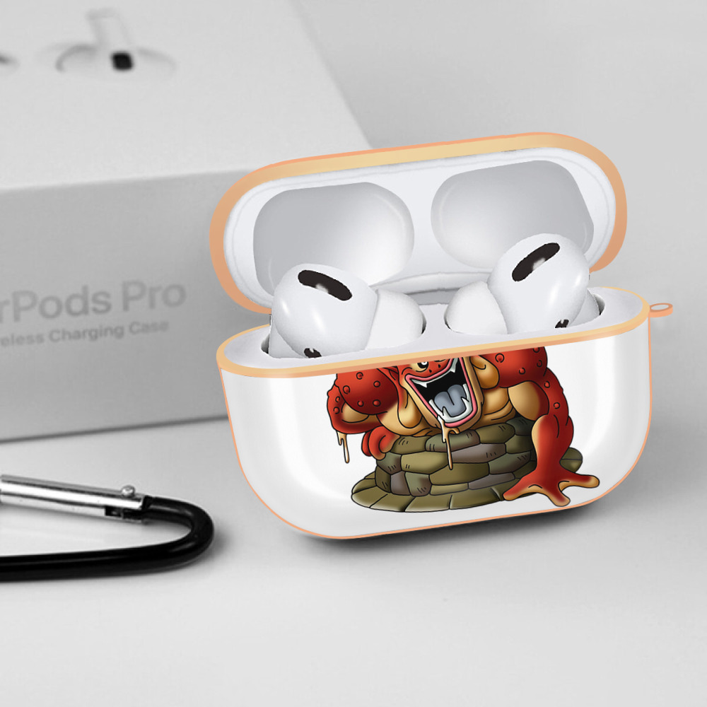 ドラゴンクエスト Doragon Kuesuto Dragon Quest 【AirPods Pro用】ハードシェル保護ケース｜耐衝撃・防指紋・カラビナ付き商品仕様