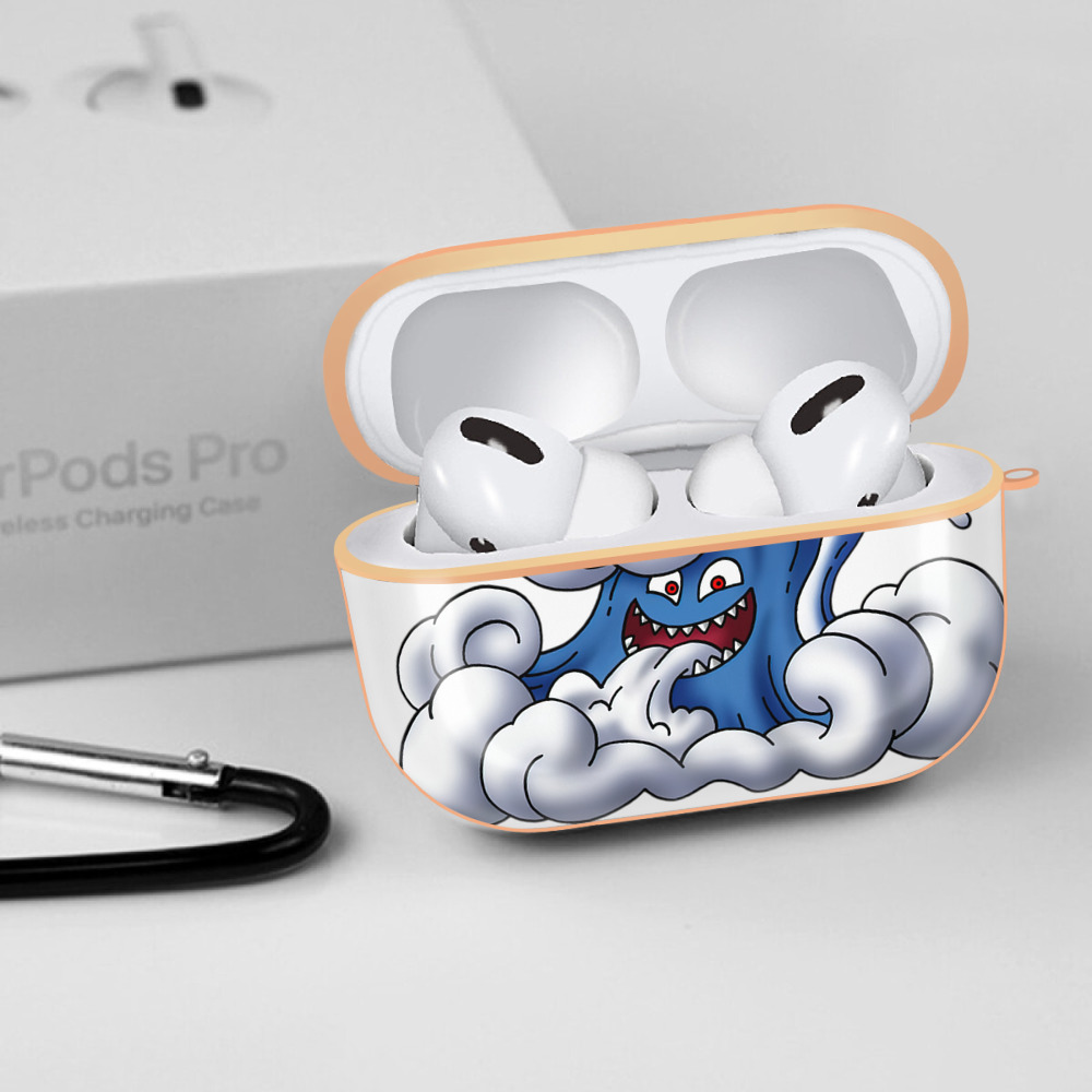 ドラゴンクエスト Doragon Kuesuto Dragon Quest 【AirPods Pro用】ハードシェル保護ケース｜耐衝撃・防指紋・カラビナ付き商品仕様