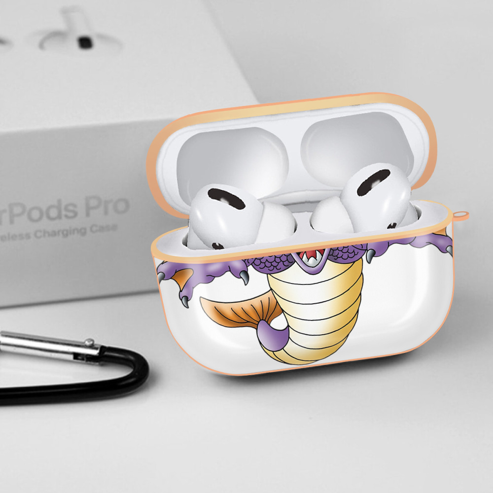 ドラゴンクエスト Doragon Kuesuto Dragon Quest 【AirPods Pro用】ハードシェル保護ケース｜耐衝撃・防指紋・カラビナ付き商品仕様