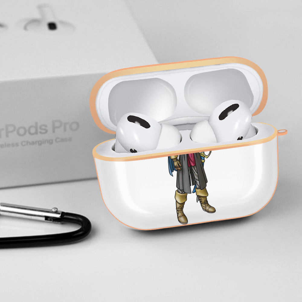 ドラゴンクエスト Doragon Kuesuto Dragon Quest 【AirPods Pro用】ハードシェル保護ケース｜耐衝撃・防指紋・カラビナ付き商品仕様