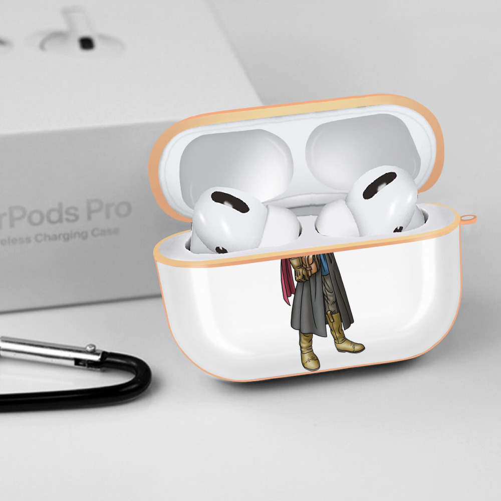 ドラゴンクエスト Doragon Kuesuto Dragon Quest 【AirPods Pro用】ハードシェル保護ケース｜耐衝撃・防指紋・カラビナ付き商品仕様