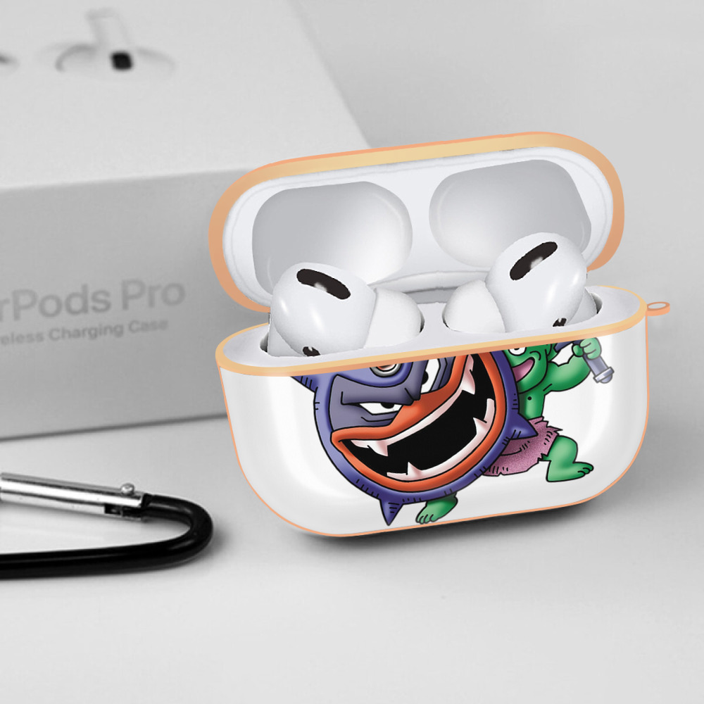 ドラゴンクエスト Doragon Kuesuto Dragon Quest 【AirPods Pro用】ハードシェル保護ケース｜耐衝撃・防指紋・カラビナ付き商品仕様