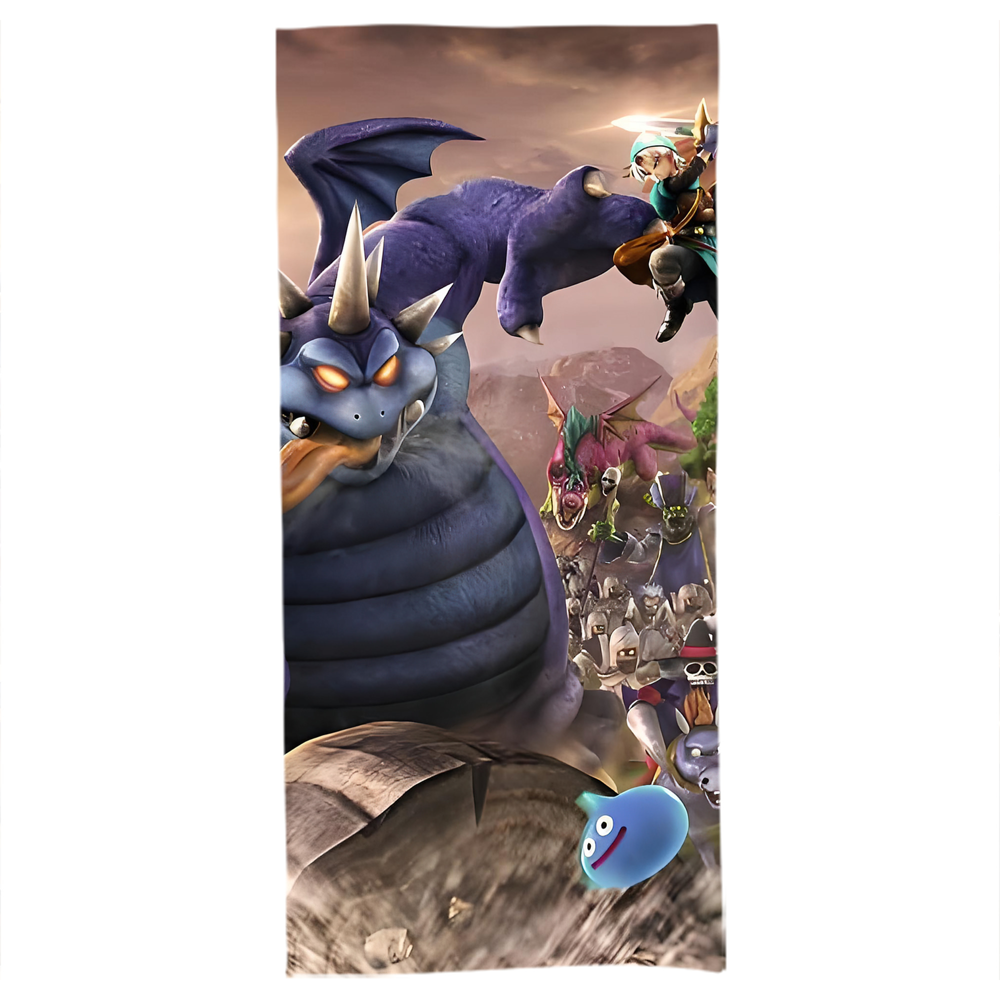 （画像用） ドラゴンクエスト Doragon Kuesuto Dragon Quest 大判バスタオル 70×140cm 吸水速乾 柔らかい肌触り
