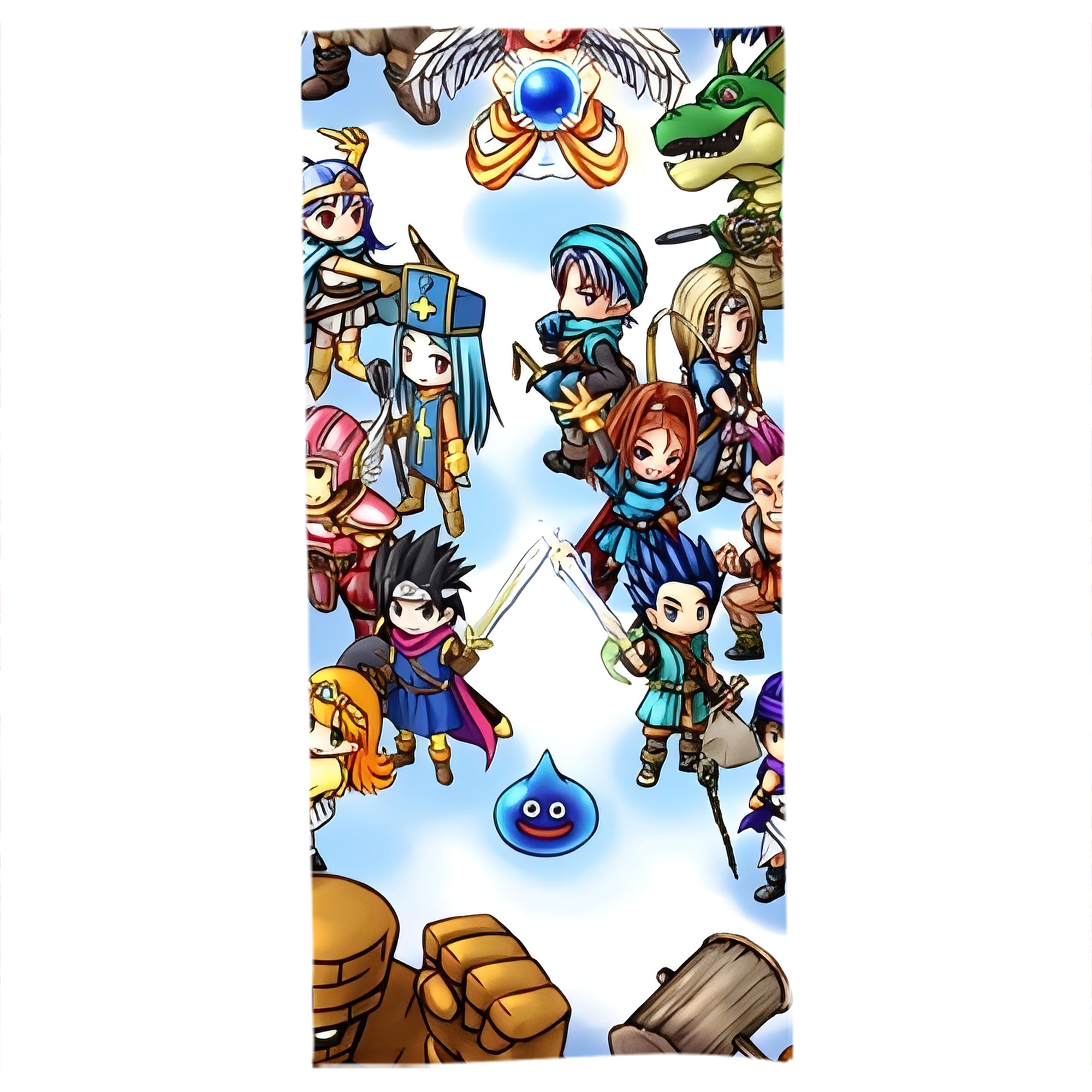 （画像用） ドラゴンクエスト Doragon Kuesuto Dragon Quest 大判バスタオル 70×140cm 吸水速乾 柔らかい肌触り