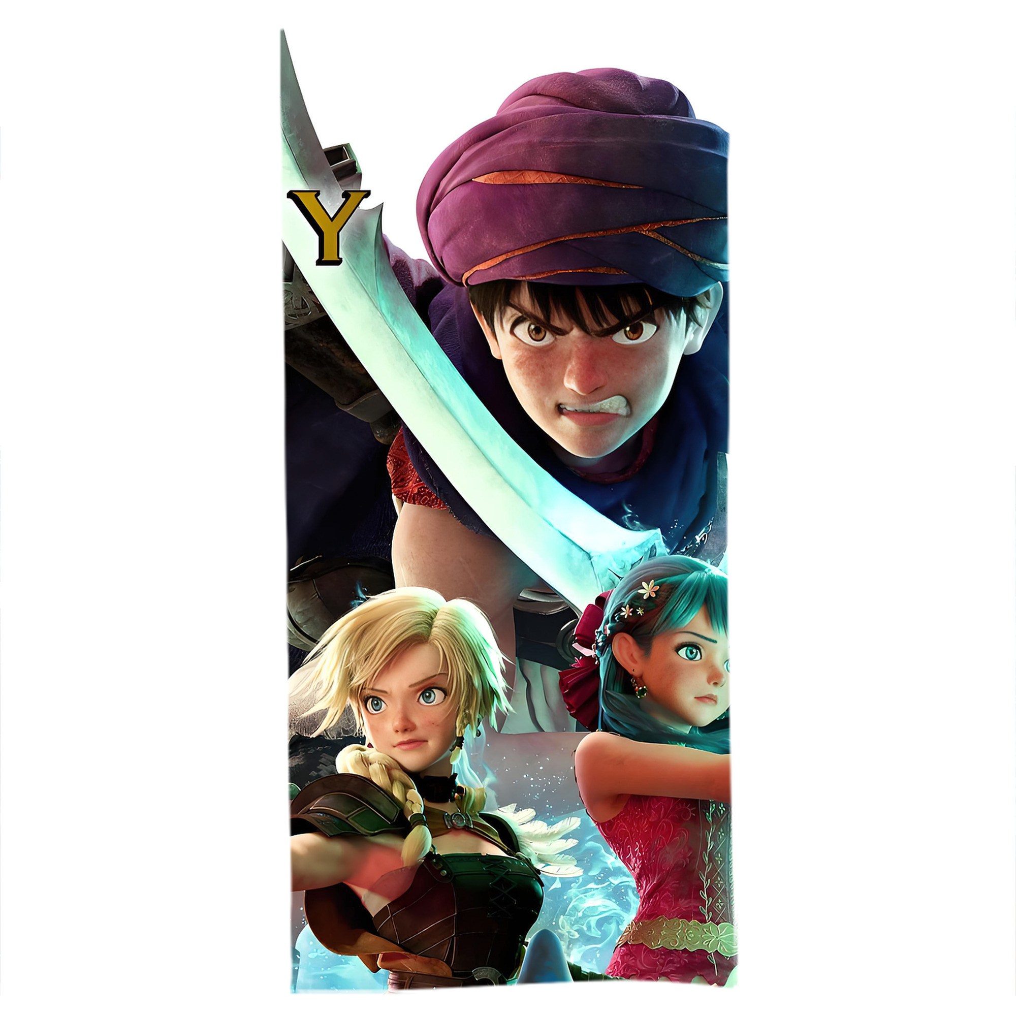 （画像用） ドラゴンクエスト Doragon Kuesuto Dragon Quest 大判バスタオル 70×140cm 吸水速乾 柔らかい肌触り