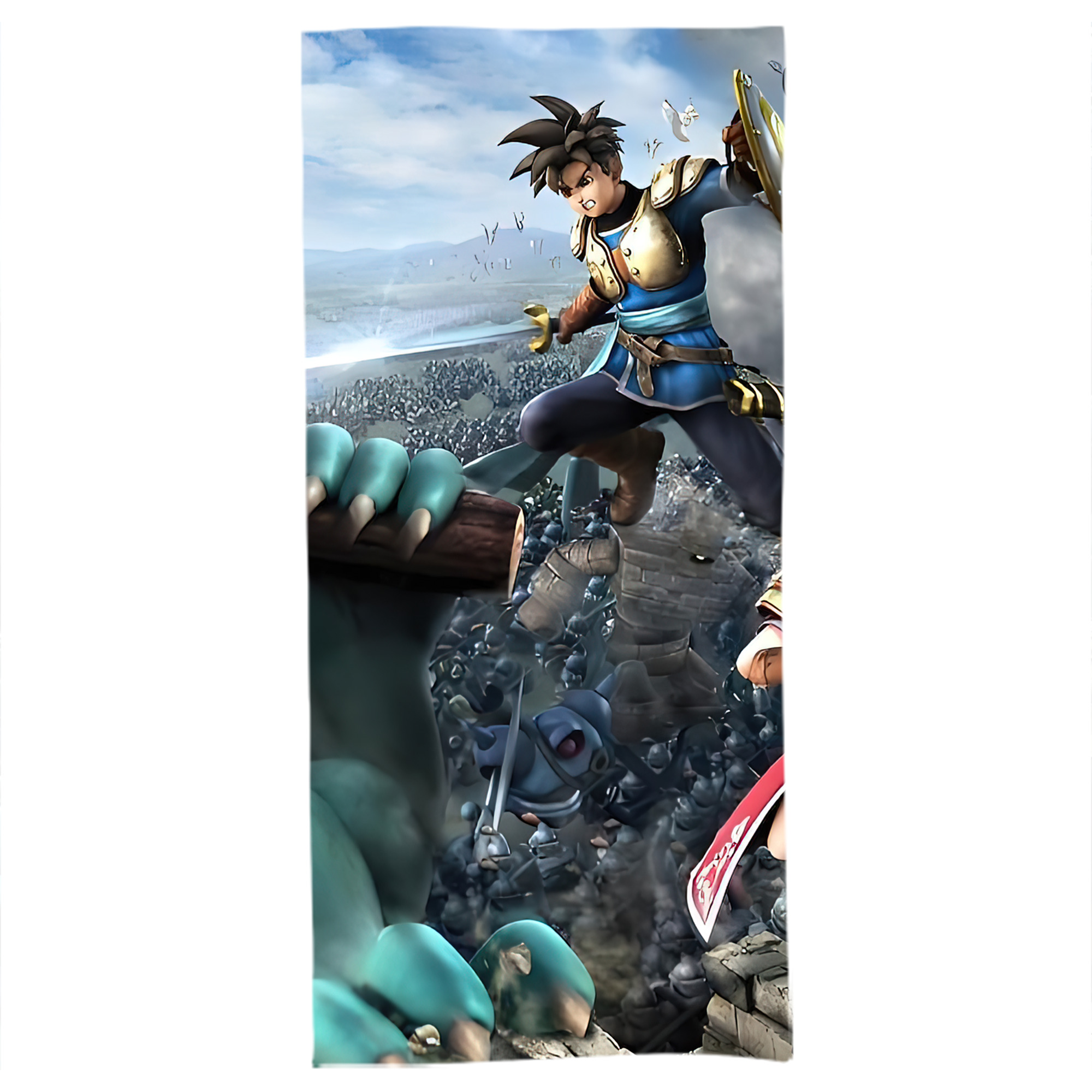 （画像用） ドラゴンクエスト Doragon Kuesuto Dragon Quest 大判バスタオル 70×140cm 吸水速乾 柔らかい肌触り