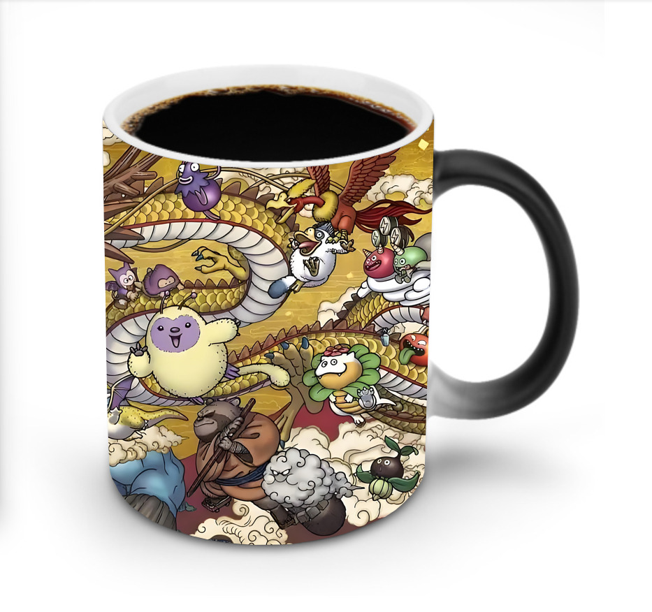 （画像用） ドラゴンクエスト Doragon Kuesuto Dragon Quest 温度変色マグカップ