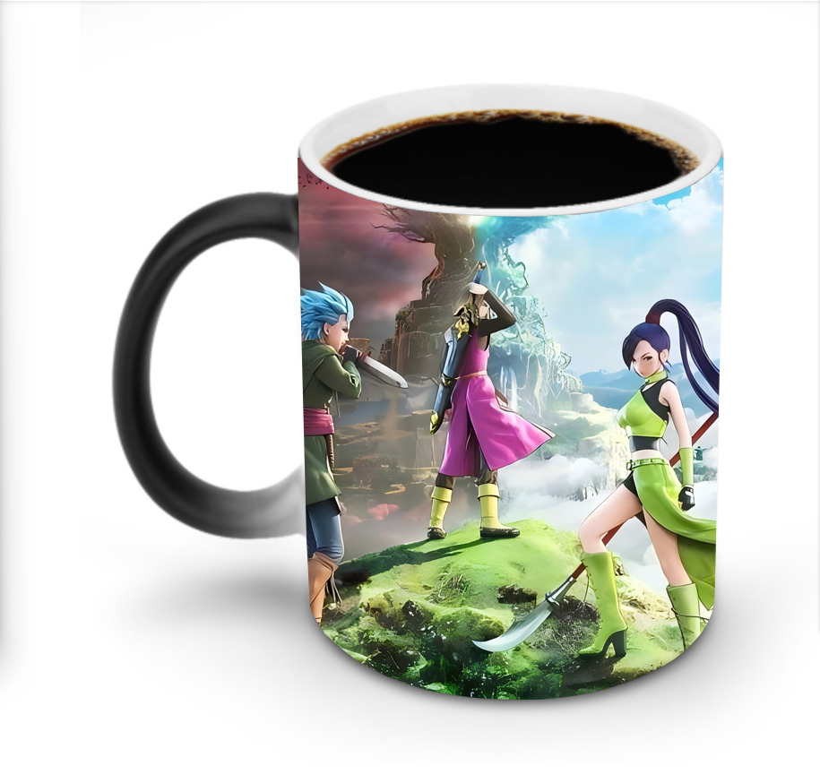 （画像用） ドラゴンクエスト Doragon Kuesuto Dragon Quest 温度変色マグカップ