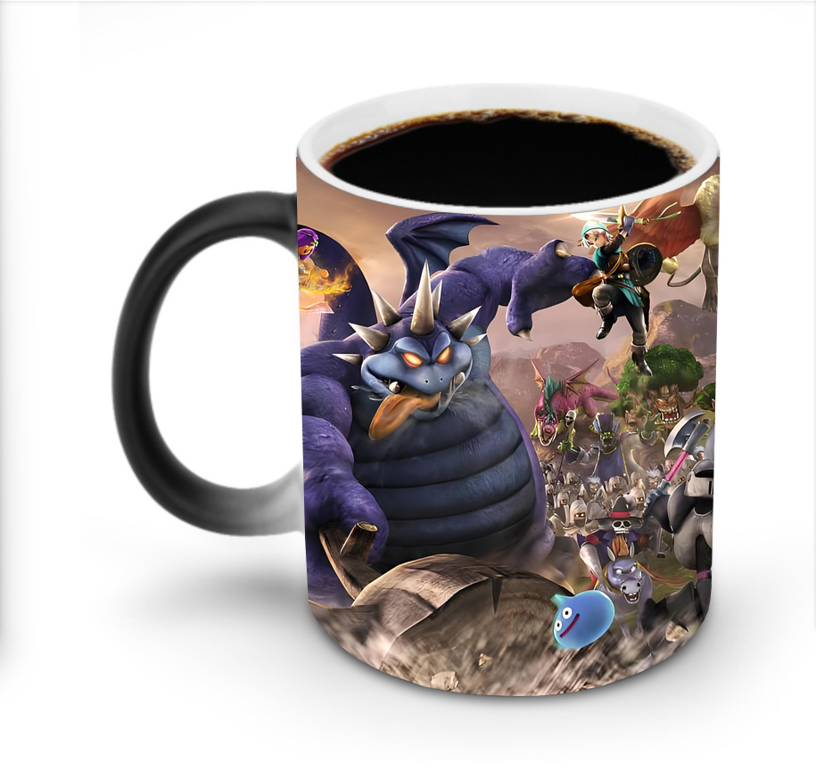 （画像用） ドラゴンクエスト Doragon Kuesuto Dragon Quest 温度変色マグカップ