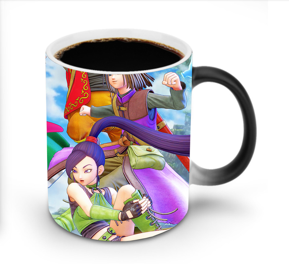 （画像用） ドラゴンクエスト Doragon Kuesuto Dragon Quest 温度変色マグカップ