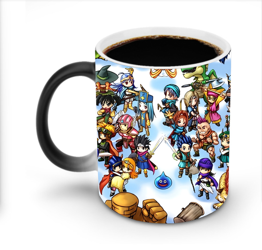 （画像用） ドラゴンクエスト Doragon Kuesuto Dragon Quest 温度変色マグカップ