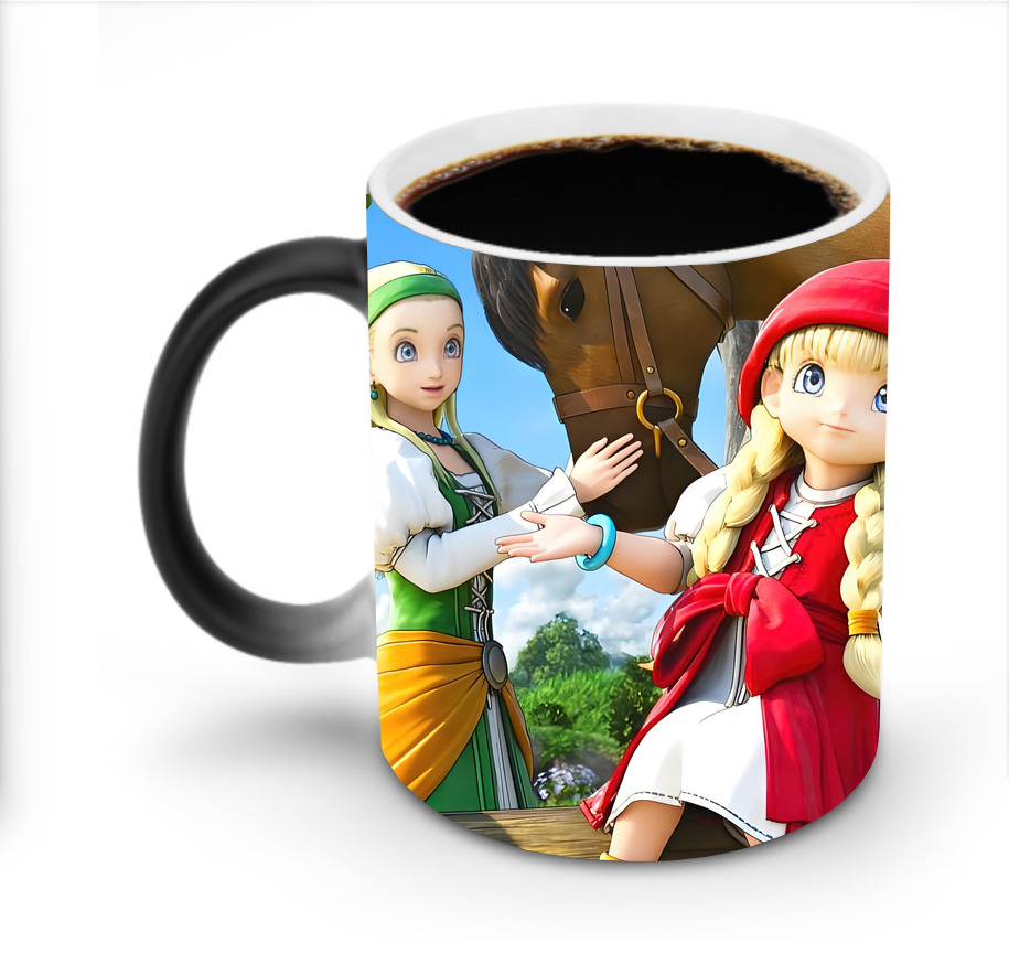 （画像用） ドラゴンクエスト Doragon Kuesuto Dragon Quest 温度変色マグカップ