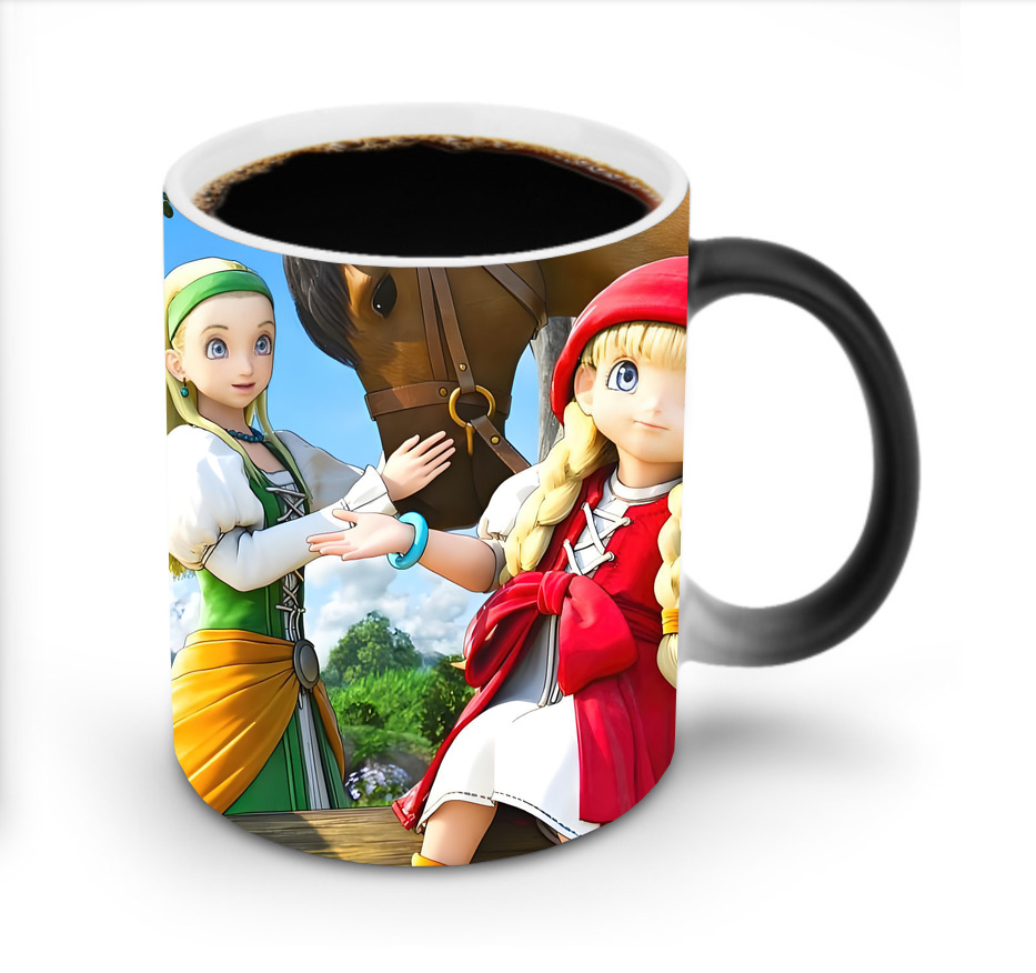 （画像用） ドラゴンクエスト Doragon Kuesuto Dragon Quest 温度変色マグカップ