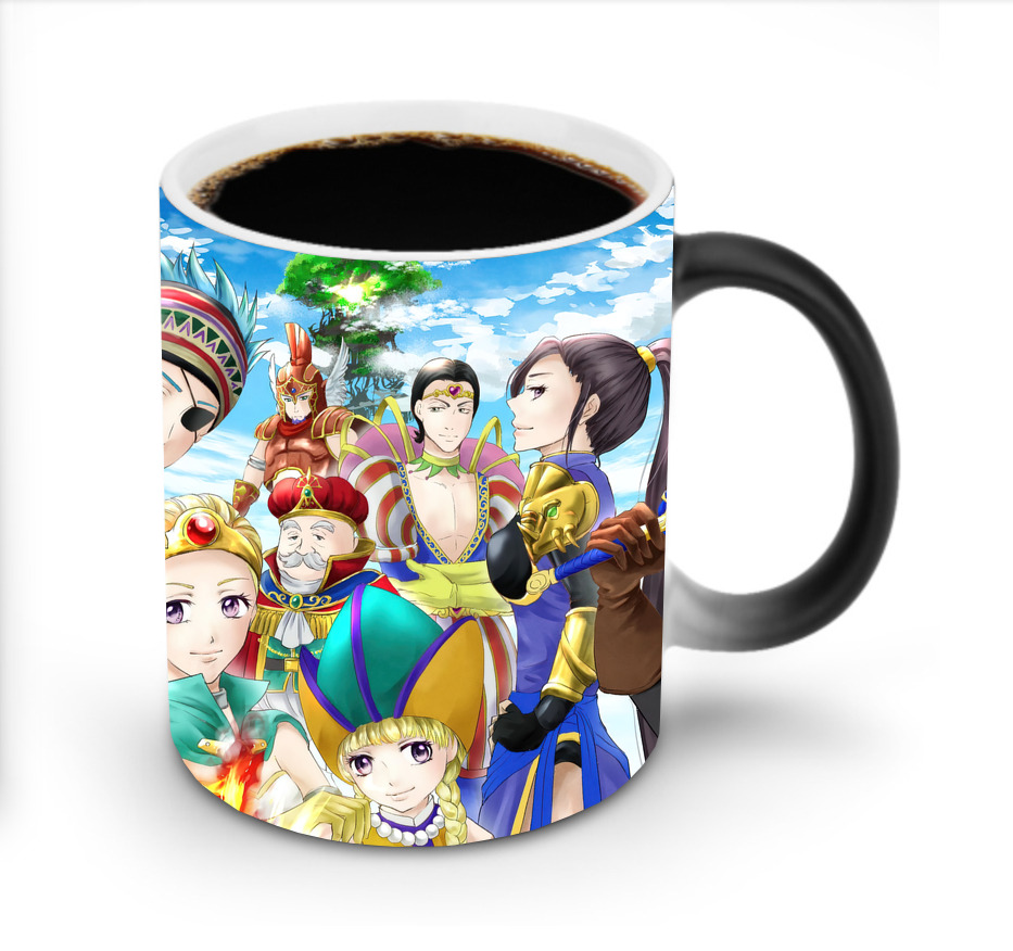 （画像用） ドラゴンクエスト Doragon Kuesuto Dragon Quest 温度変色マグカップ