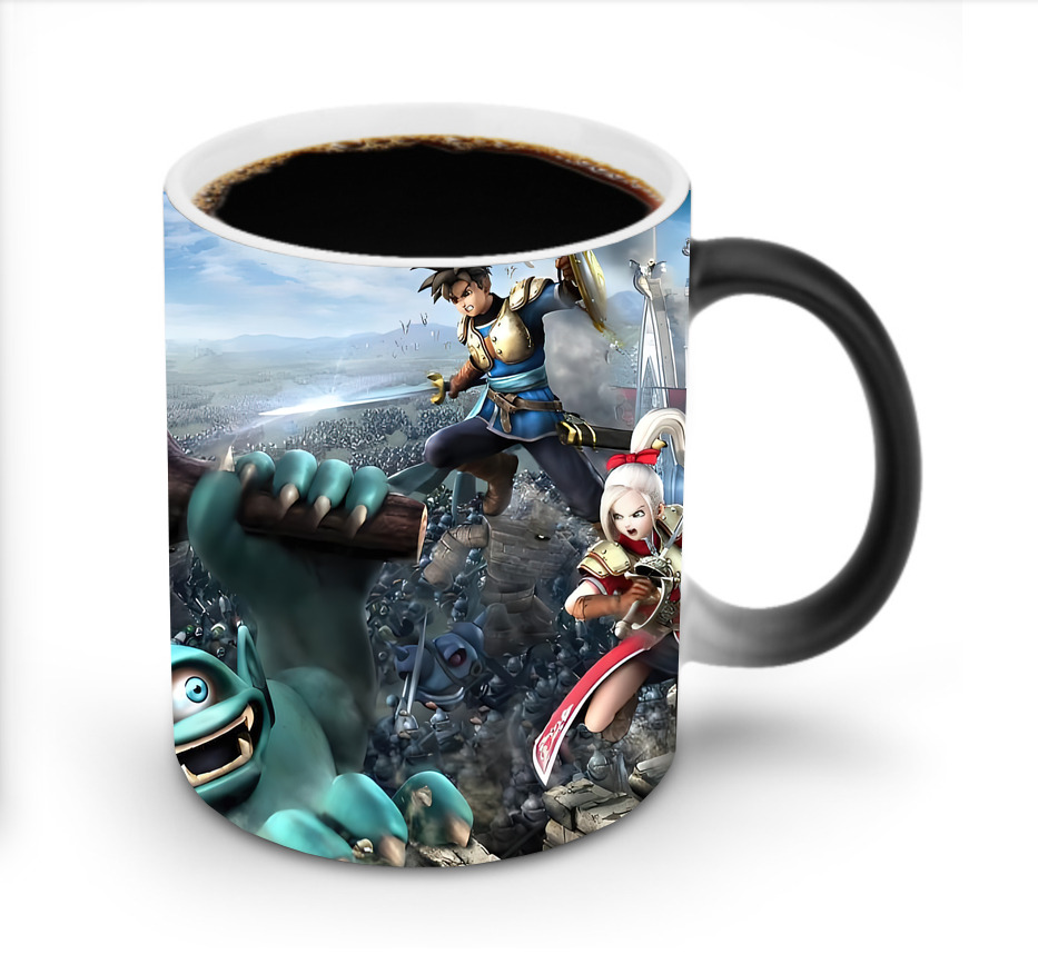 （画像用） ドラゴンクエスト Doragon Kuesuto Dragon Quest 温度変色マグカップ