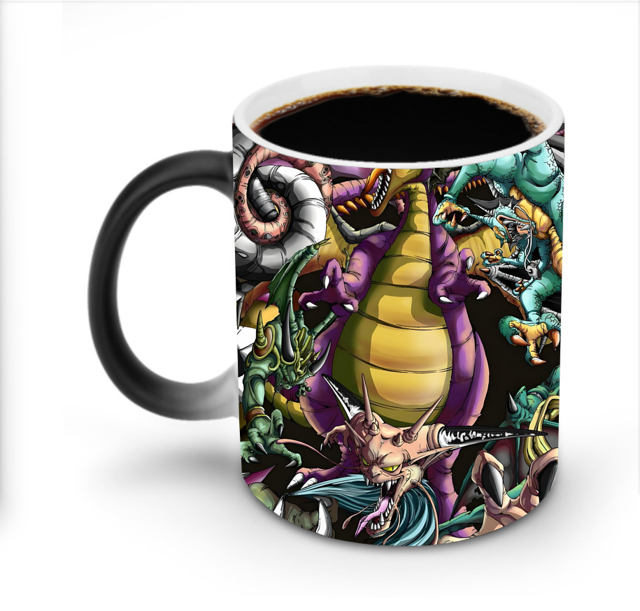 （画像用） ドラゴンクエスト Doragon Kuesuto Dragon Quest 温度変色マグカップ