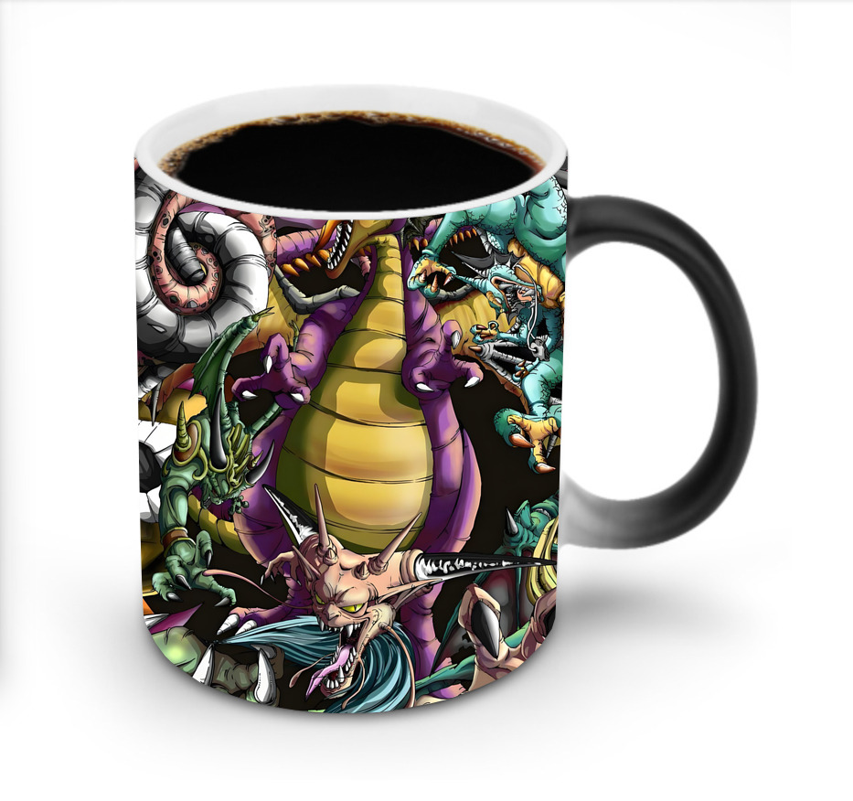 （画像用） ドラゴンクエスト Doragon Kuesuto Dragon Quest 温度変色マグカップ