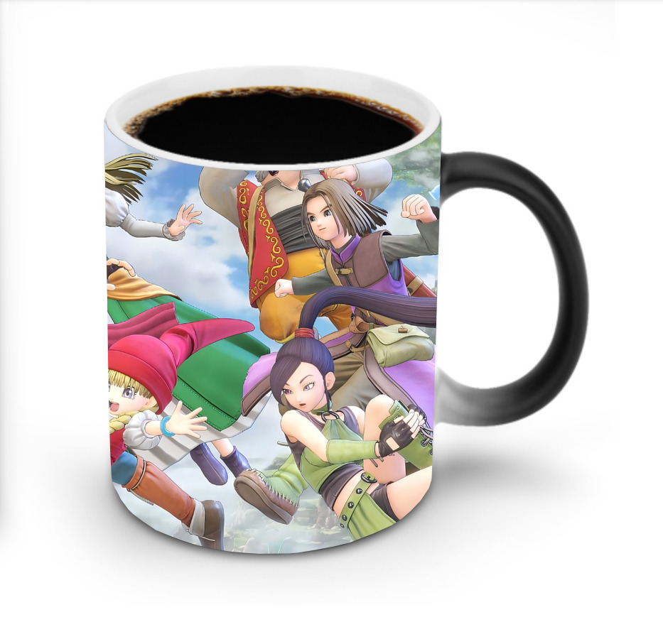 （画像用） ドラゴンクエスト Doragon Kuesuto Dragon Quest 温度変色マグカップ