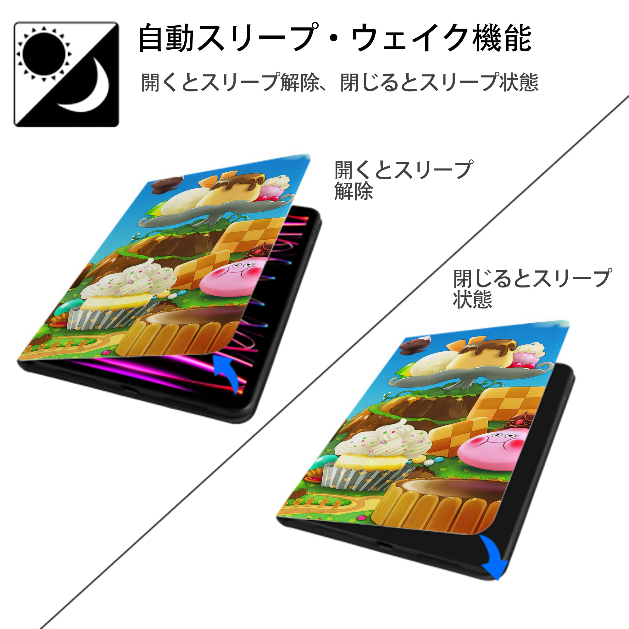 ドラゴンクエスト Doragon Kuesuto Dragon Quest IPad ケース ブック型 PUレザー TPU 耐衝撃 軽量 薄型 ペン収納なし 全面保護 IPad 各モデル対応