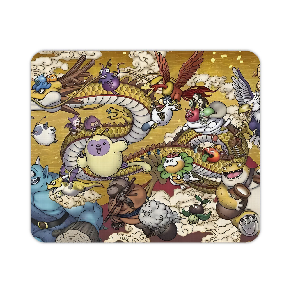 （画像用） ドラゴンクエスト Doragon Kuesuto Dragon Quest マウスパッド ステッチ加工 ラバー素材 防水 滑り止め 超薄型 ゲーミング/オフィス対応