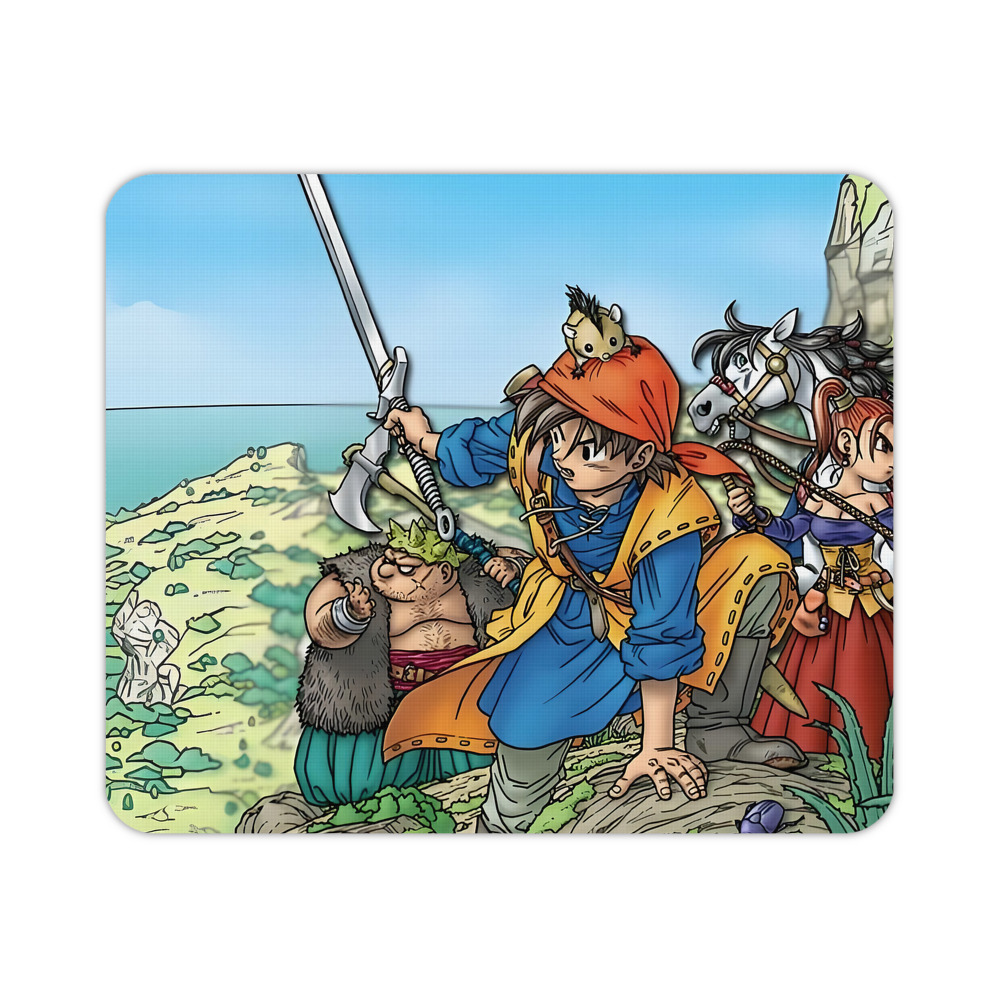 （画像用） ドラゴンクエスト Doragon Kuesuto Dragon Quest マウスパッド ステッチ加工 ラバー素材 防水 滑り止め 超薄型 ゲーミング/オフィス対応
