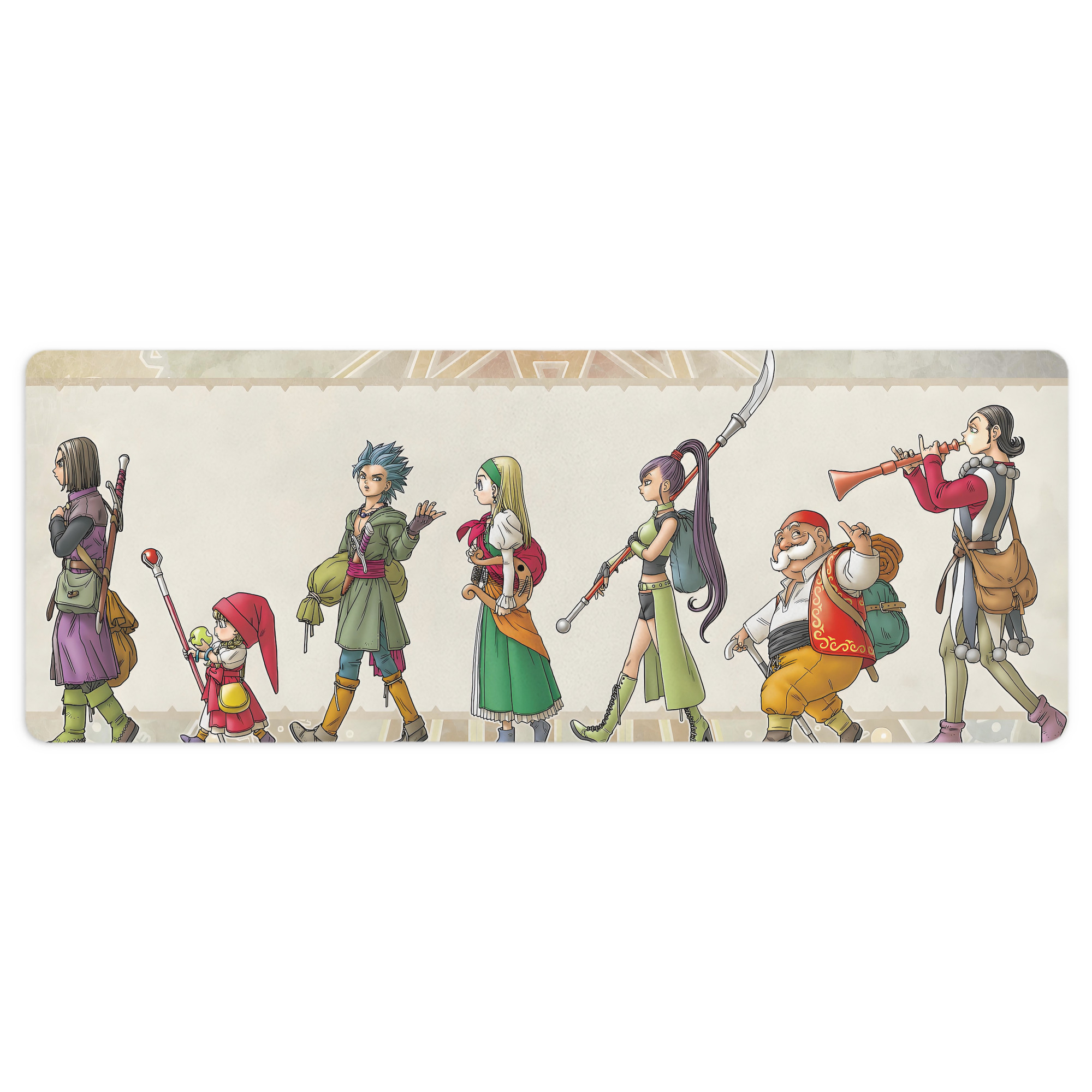 （画像用） ドラゴンクエスト Doragon Kuesuto Dragon Quest ステッチ加工 大判デスクマット／滑り止めマウスパッド