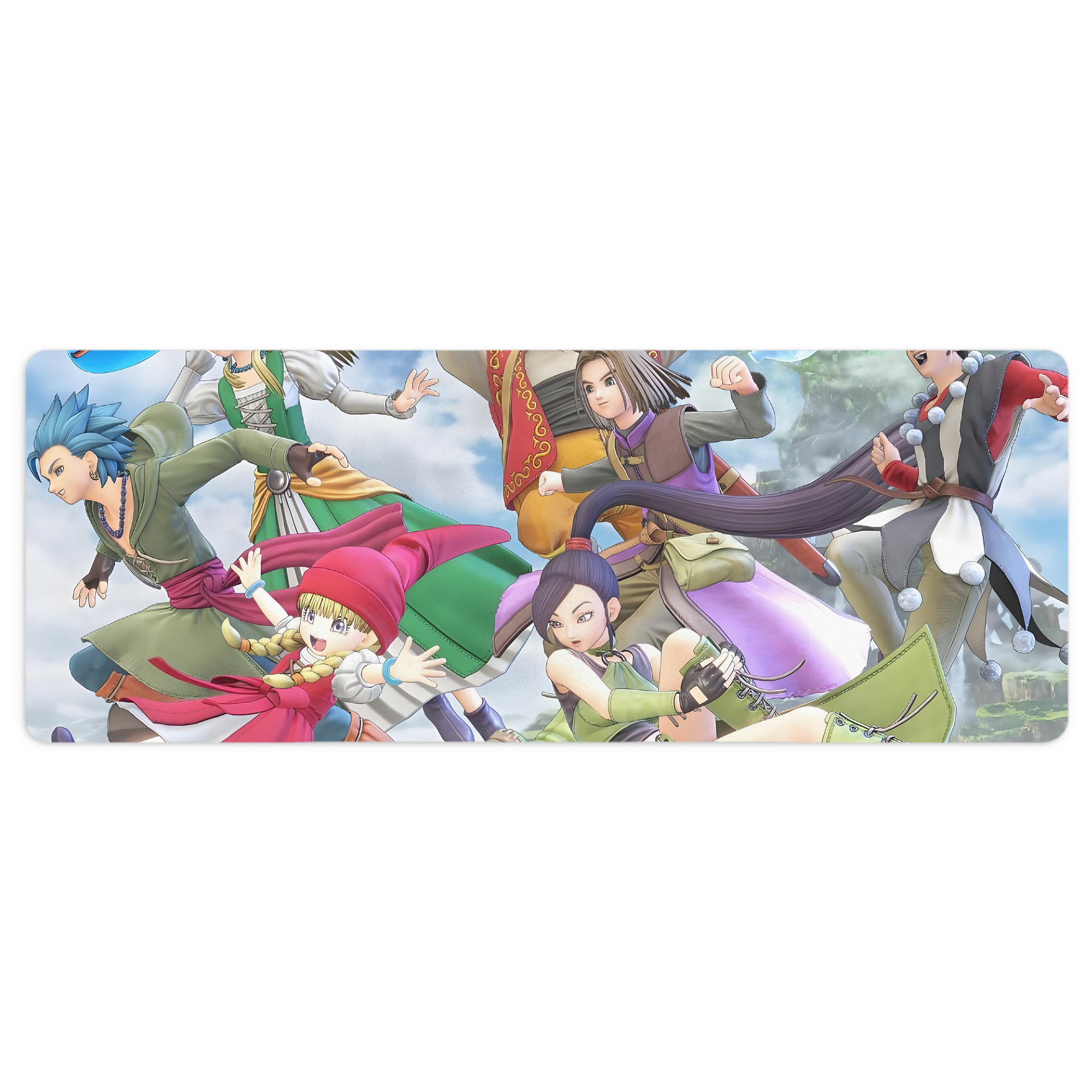（画像用） ドラゴンクエスト Doragon Kuesuto Dragon Quest ステッチ加工 大判デスクマット／滑り止めマウスパッド
