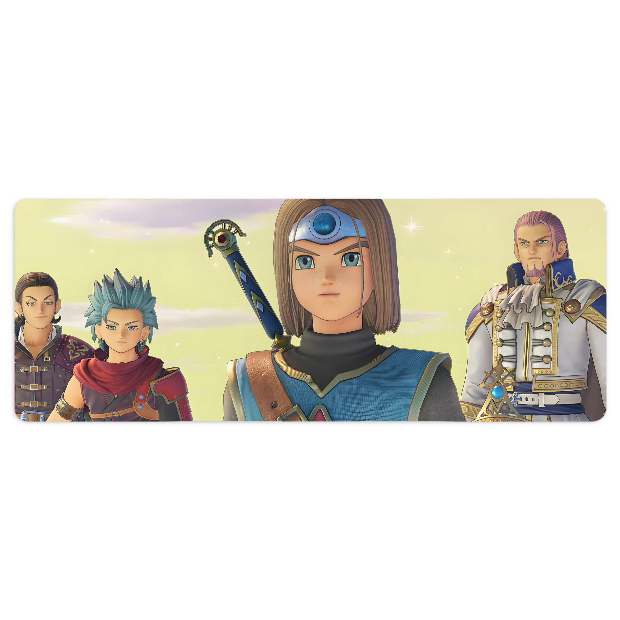 （画像用） ドラゴンクエスト Doragon Kuesuto Dragon Quest ステッチ加工 大判デスクマット／滑り止めマウスパッド