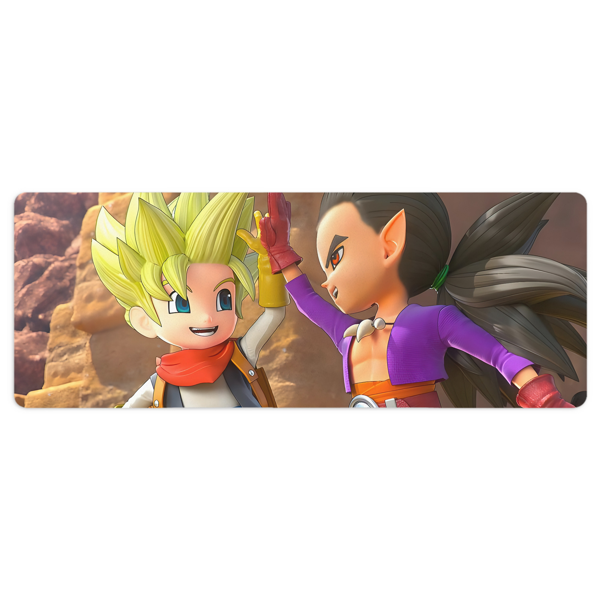 （画像用） ドラゴンクエスト Doragon Kuesuto Dragon Quest ステッチ加工 大判デスクマット／滑り止めマウスパッド