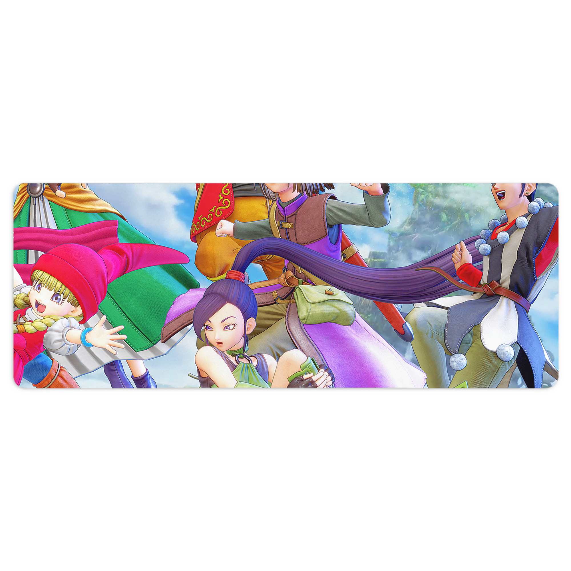 （画像用） ドラゴンクエスト Doragon Kuesuto Dragon Quest ステッチ加工 大判デスクマット／滑り止めマウスパッド