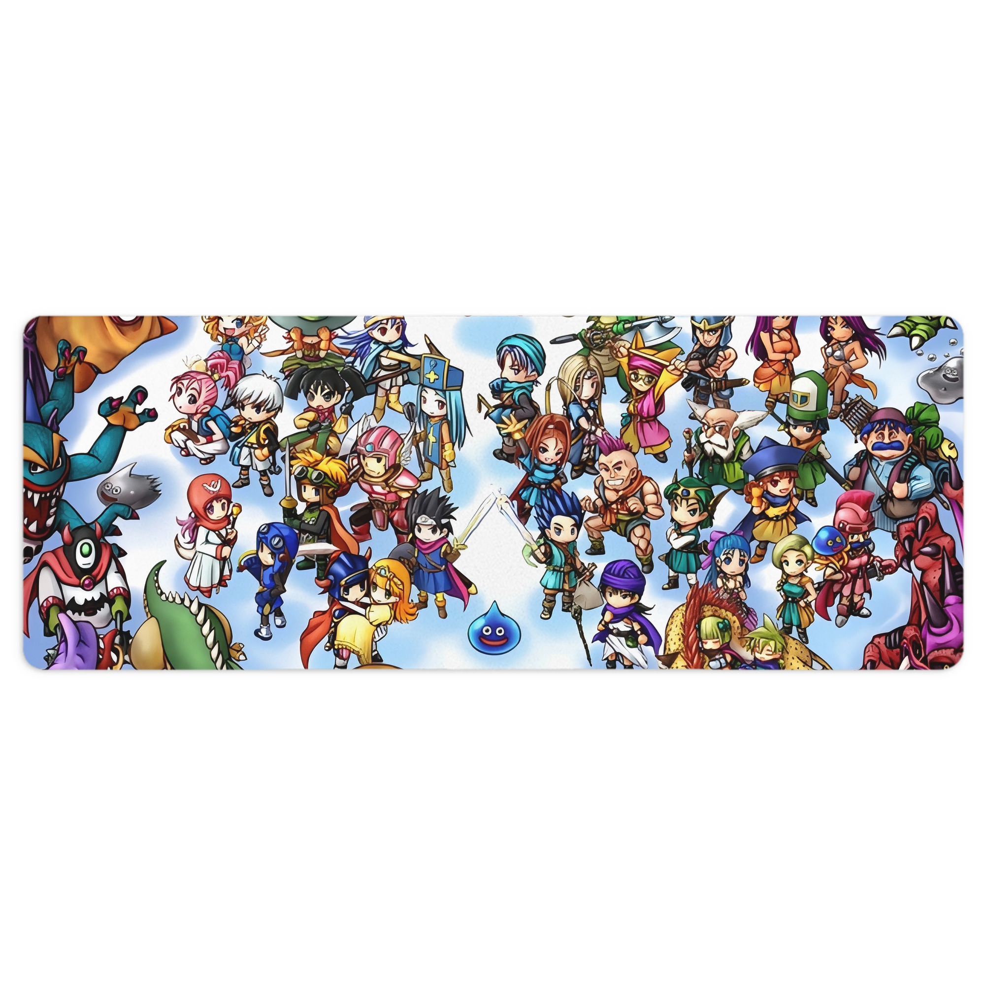 （画像用） ドラゴンクエスト Doragon Kuesuto Dragon Quest ステッチ加工 大判デスクマット／滑り止めマウスパッド