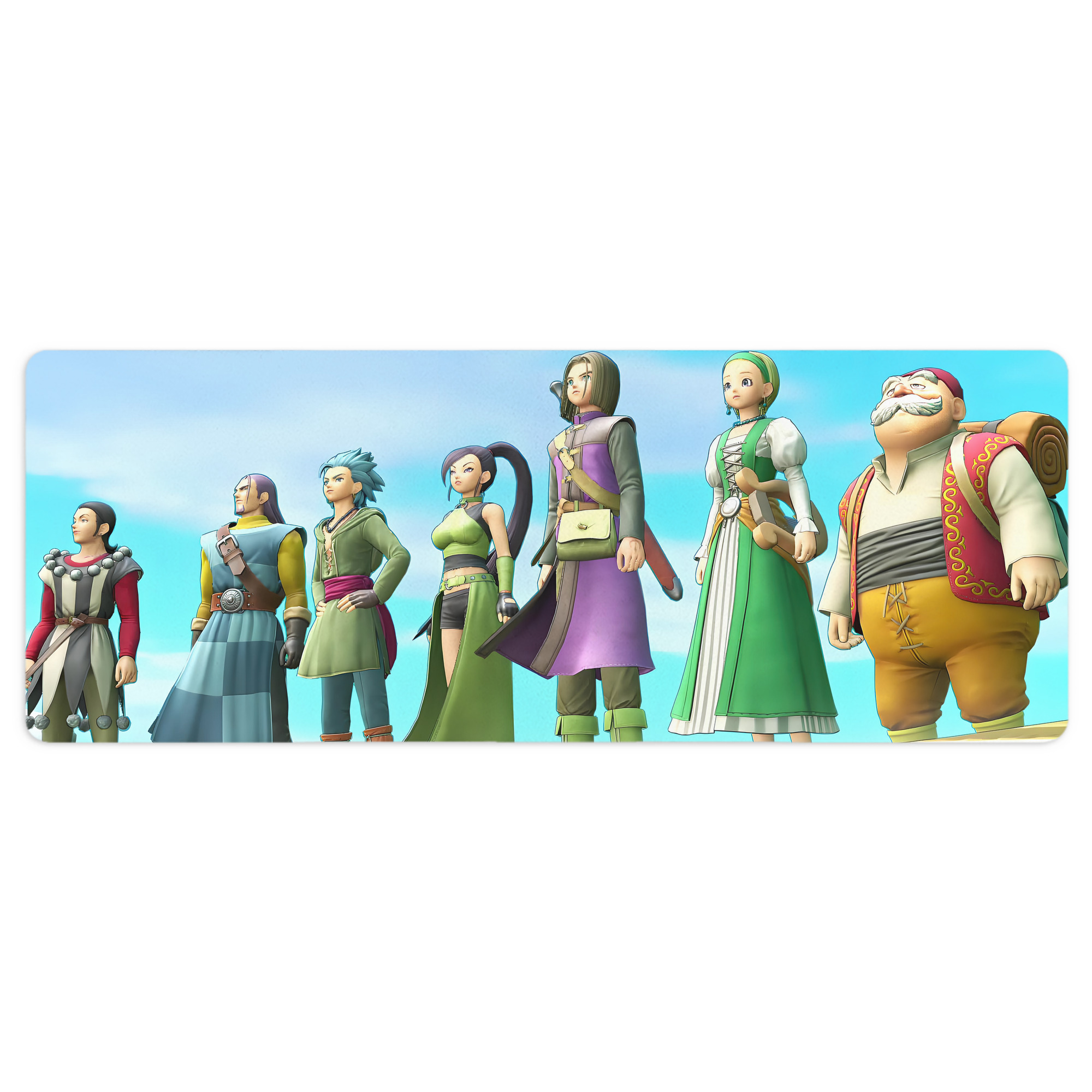 （画像用） ドラゴンクエスト Doragon Kuesuto Dragon Quest ステッチ加工 大判デスクマット／滑り止めマウスパッド