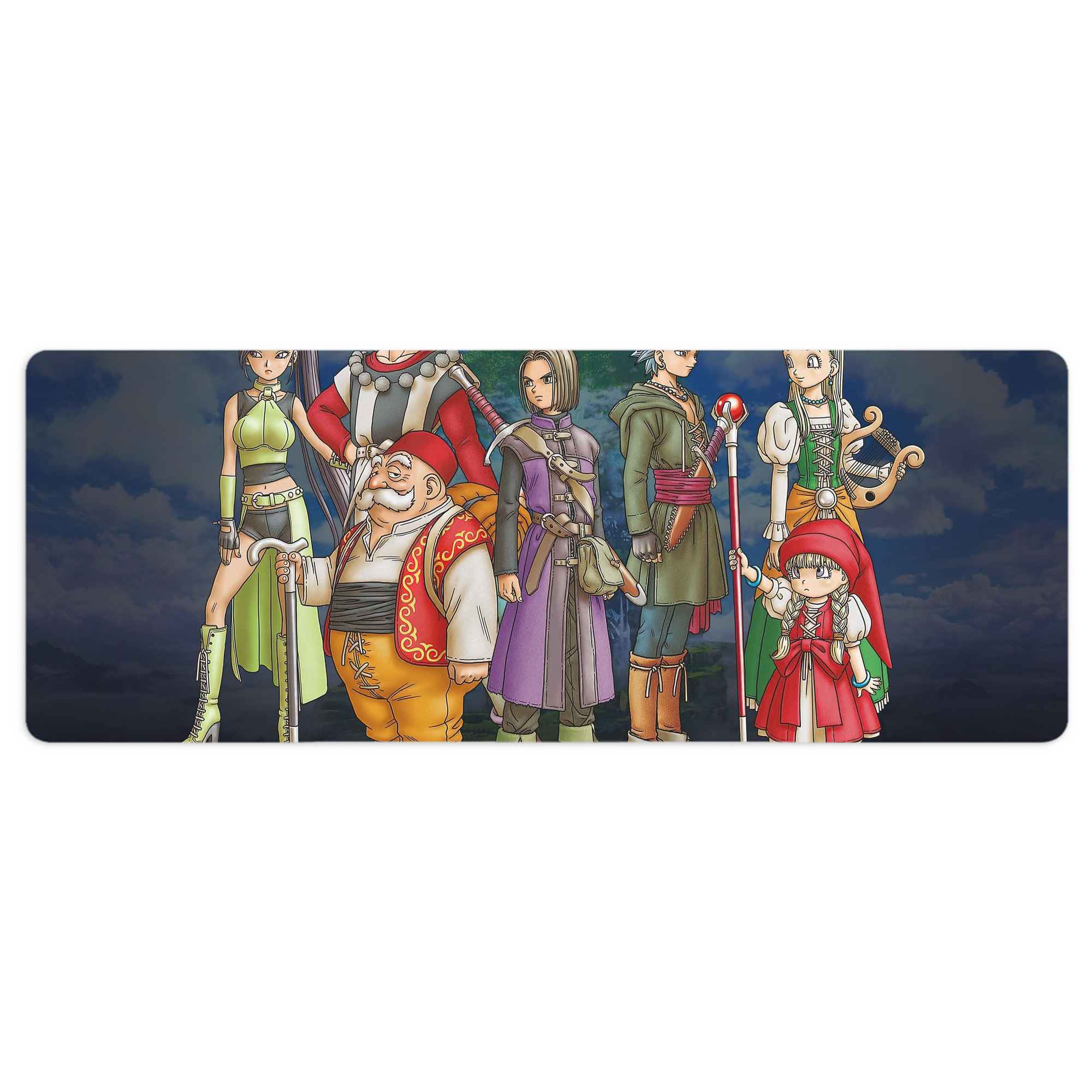 （画像用） ドラゴンクエスト Doragon Kuesuto Dragon Quest ステッチ加工 大判デスクマット／滑り止めマウスパッド