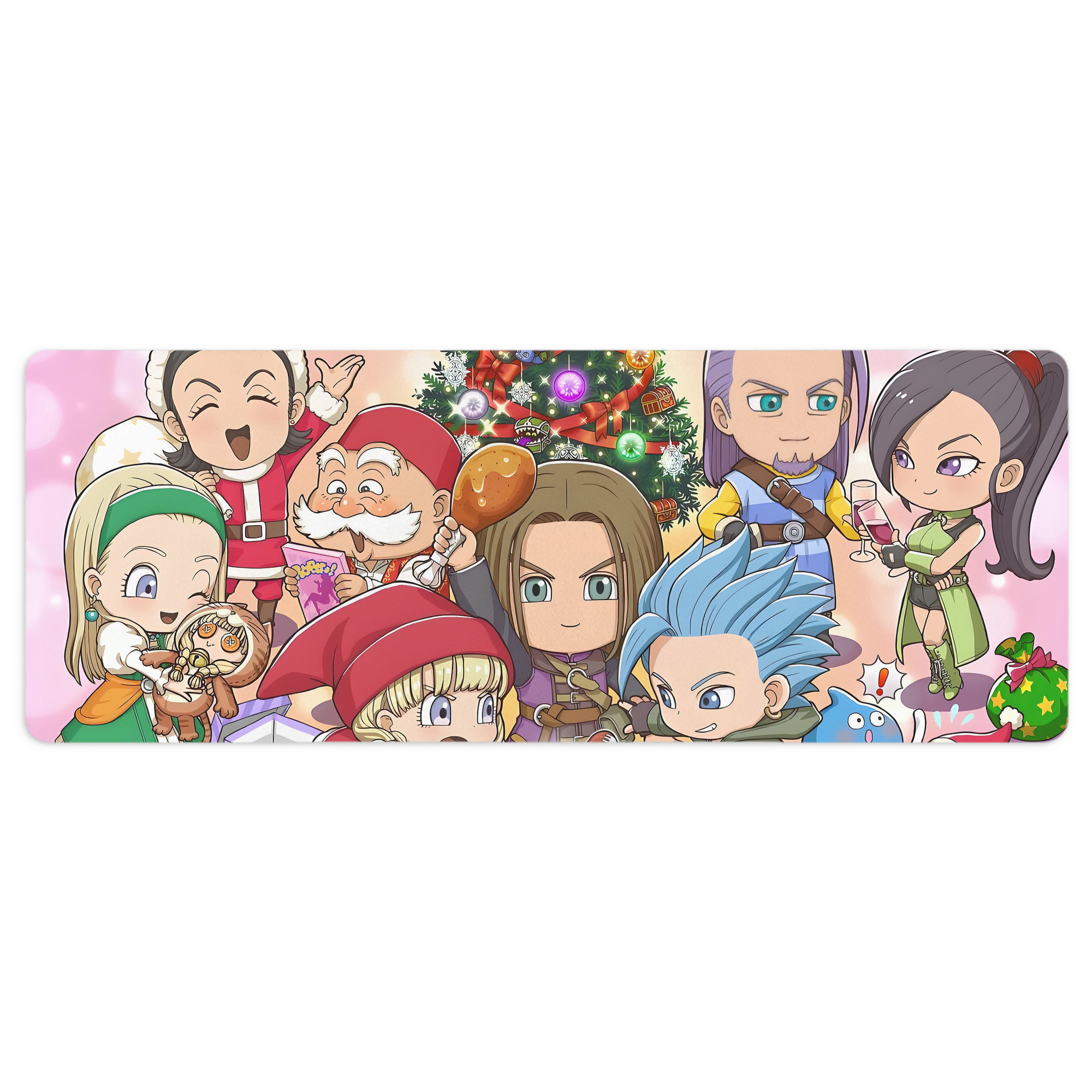 （画像用） ドラゴンクエスト Doragon Kuesuto Dragon Quest ステッチ加工 大判デスクマット／滑り止めマウスパッド