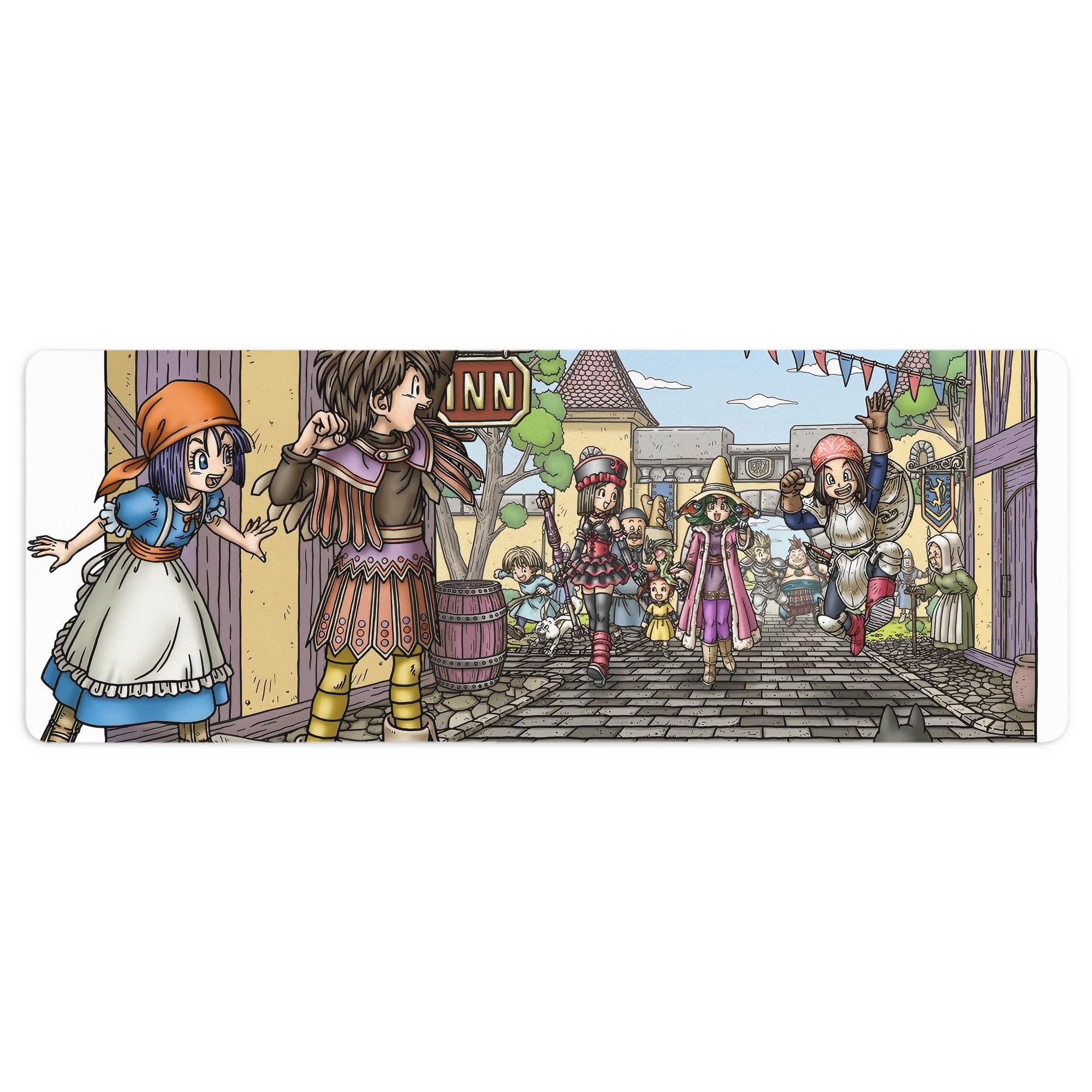 （画像用） ドラゴンクエスト Doragon Kuesuto Dragon Quest ステッチ加工 大判デスクマット／滑り止めマウスパッド