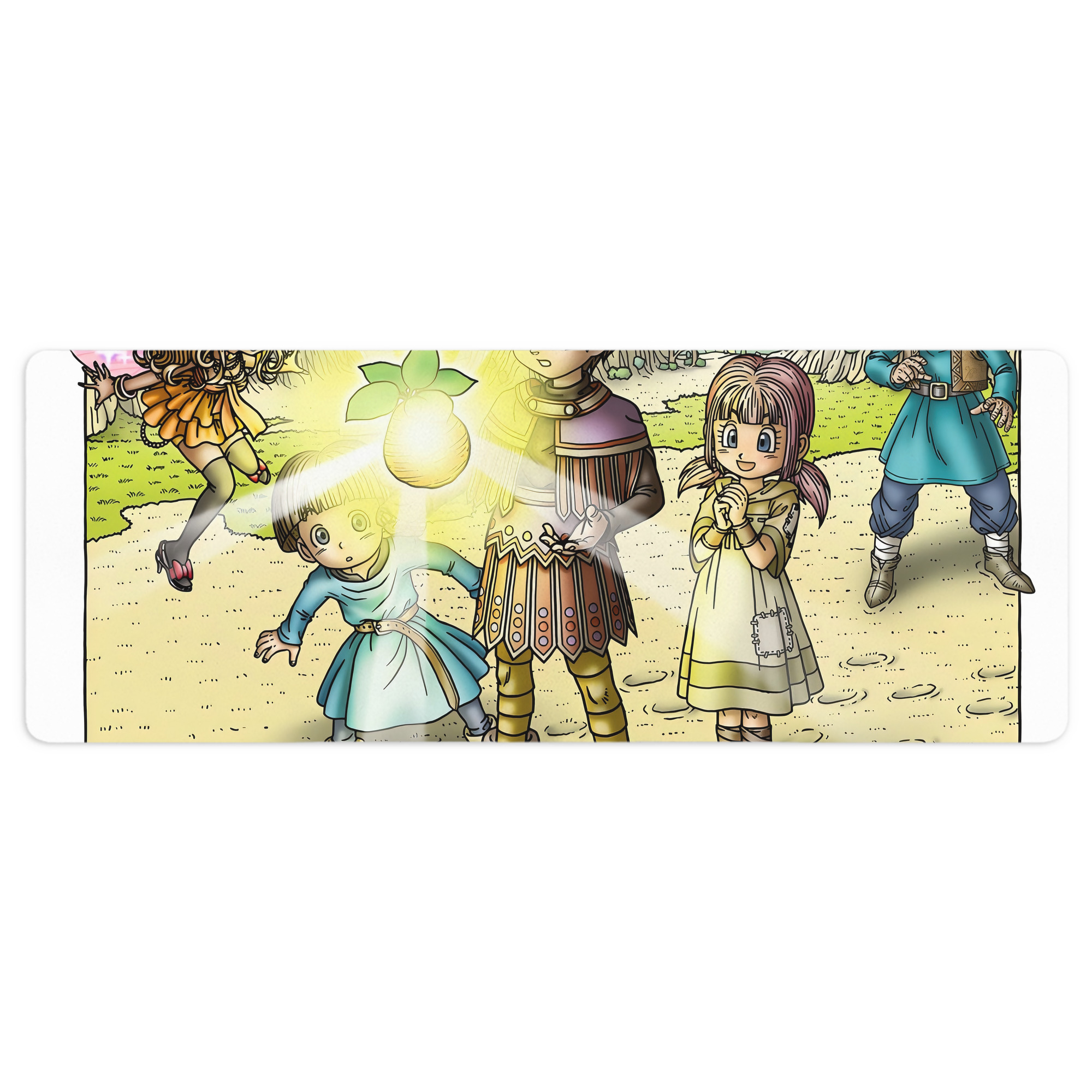 （画像用） ドラゴンクエスト Doragon Kuesuto Dragon Quest ステッチ加工 大判デスクマット／滑り止めマウスパッド