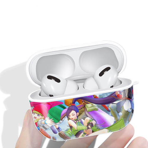 ドラゴンクエスト Doragon Kuesuto Dragon Quest 【AirPods Pro用】ハードシェル保護ケース 耐衝撃・防指紋・カラビナ付き商品仕様